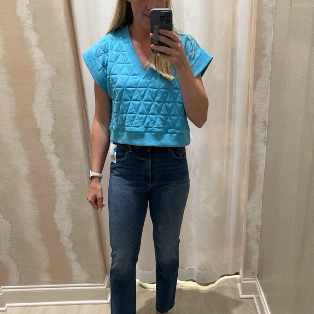 entro, size small quilted top